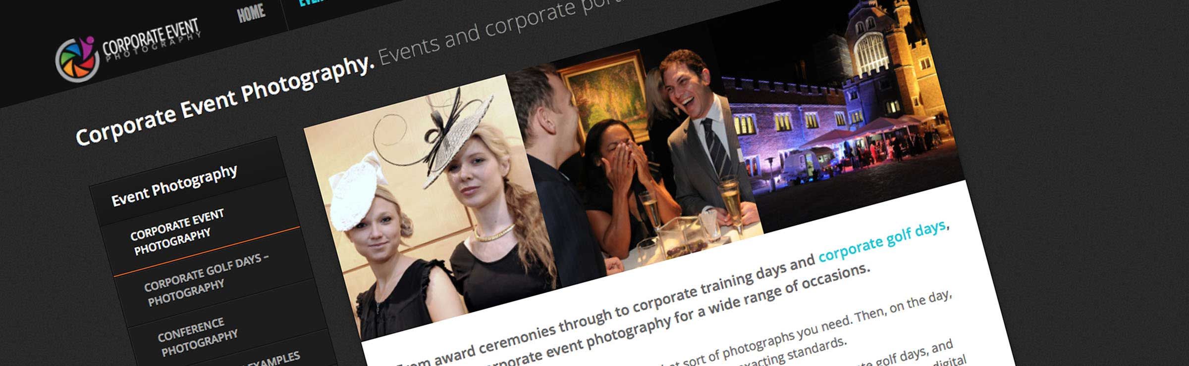 A sample of web content from Corporate Event Photography