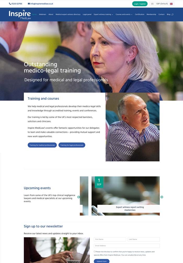 An example of work for Inspire MediLaw