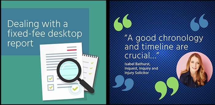 Images showing LinkedIn marketing from Inspire MediLaw