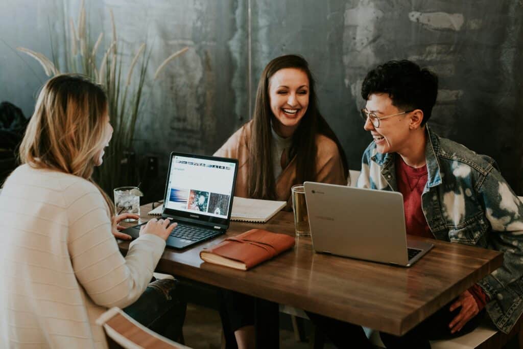 Image of students to represent why human storytelling matters in higher education marketing