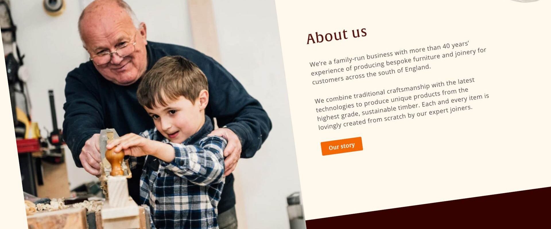 Bright Words Tucker Joinery Website copywriting for Tucker Joinery